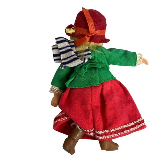 #7997 Vintage Pair of Boy and Girl Cloth Dolls 7.5 inch tall - Picture 3 of 4